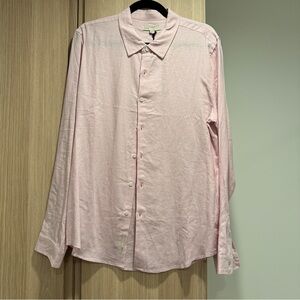 NWT Onia Men’s light pink linen shirt - M